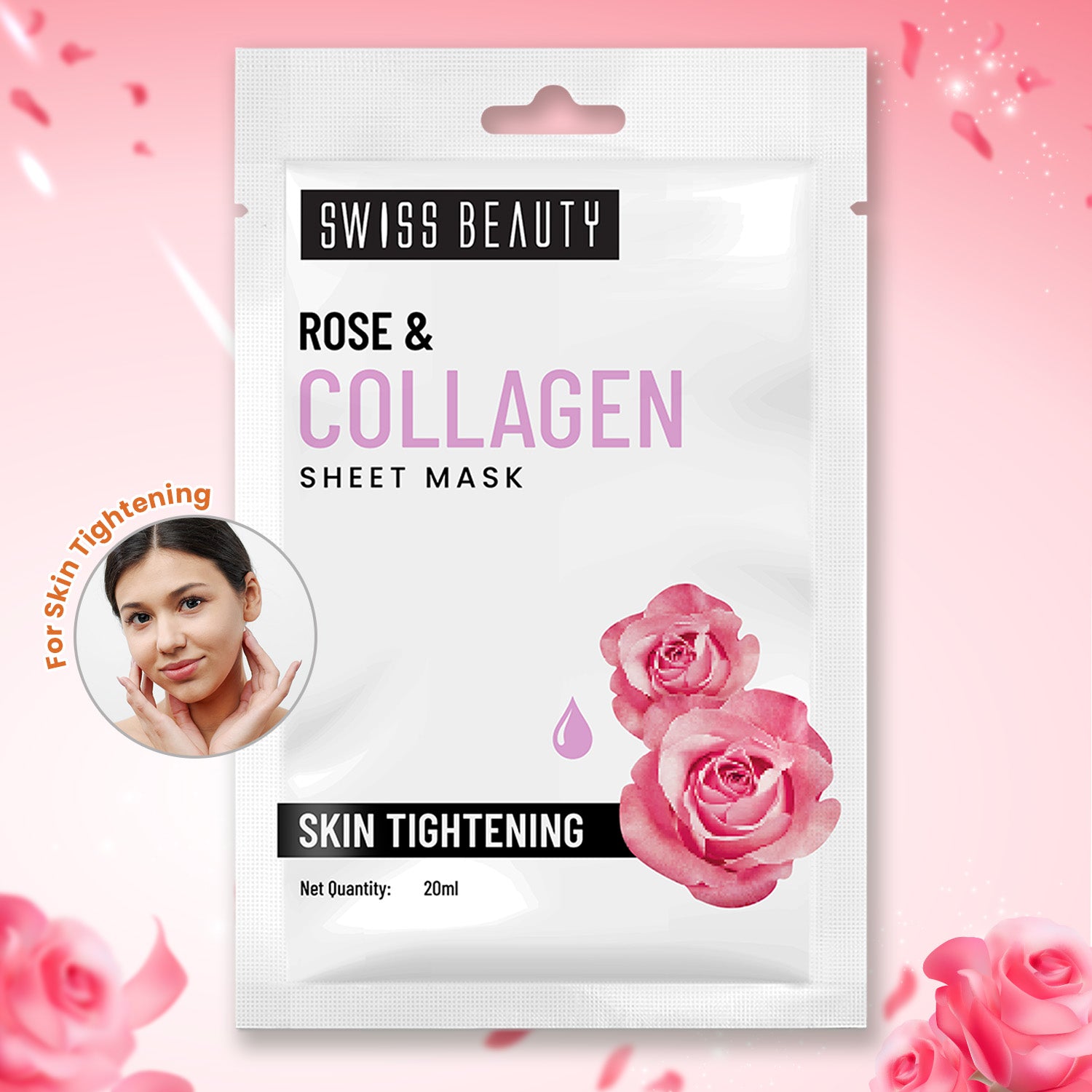 SWISS BEAUTY ROSE & COLLAGEN SHEET MASK — photo 3