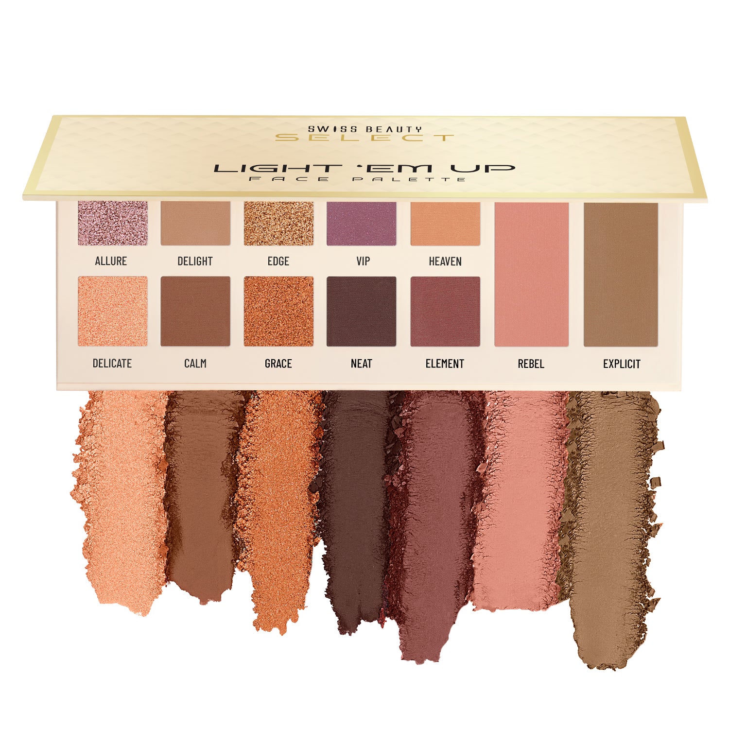 Swiss Beauty Select Select Light Em Up Face Palette, Firefly