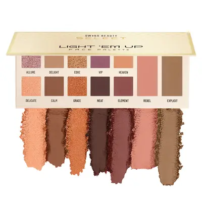 Swiss Beauty Select Select Light Em Up Face Palette, Firefly