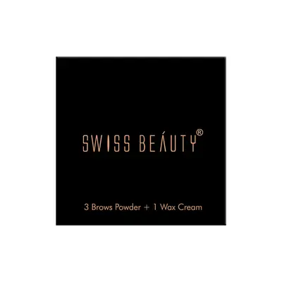 SWISS BEAUTY SHAPE MY BROWS 3 BROWS POWDER + 1 WAX CREAM 5G — 01