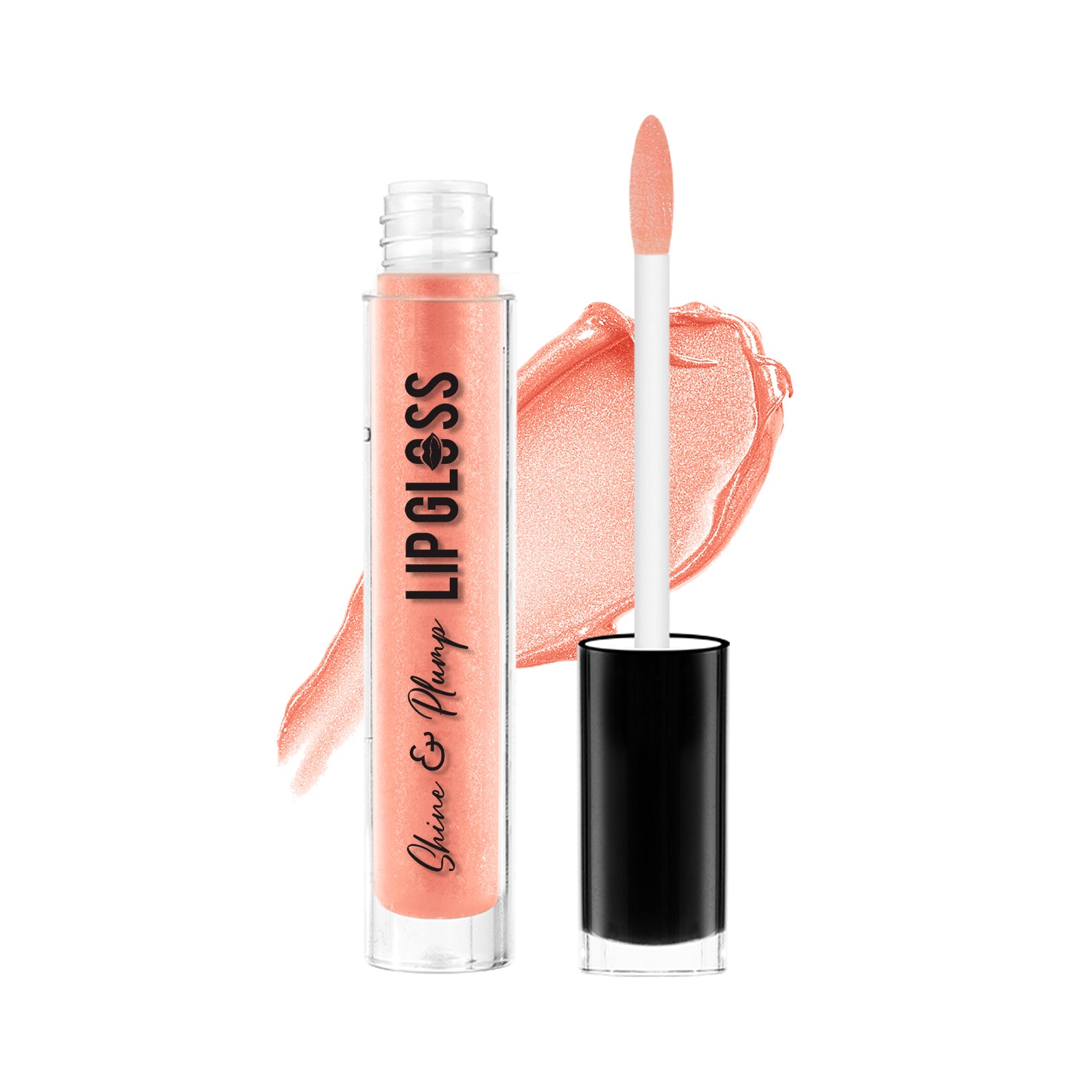 Swiss Beauty Shine & Plump Lipgloss, Peach — photo 2