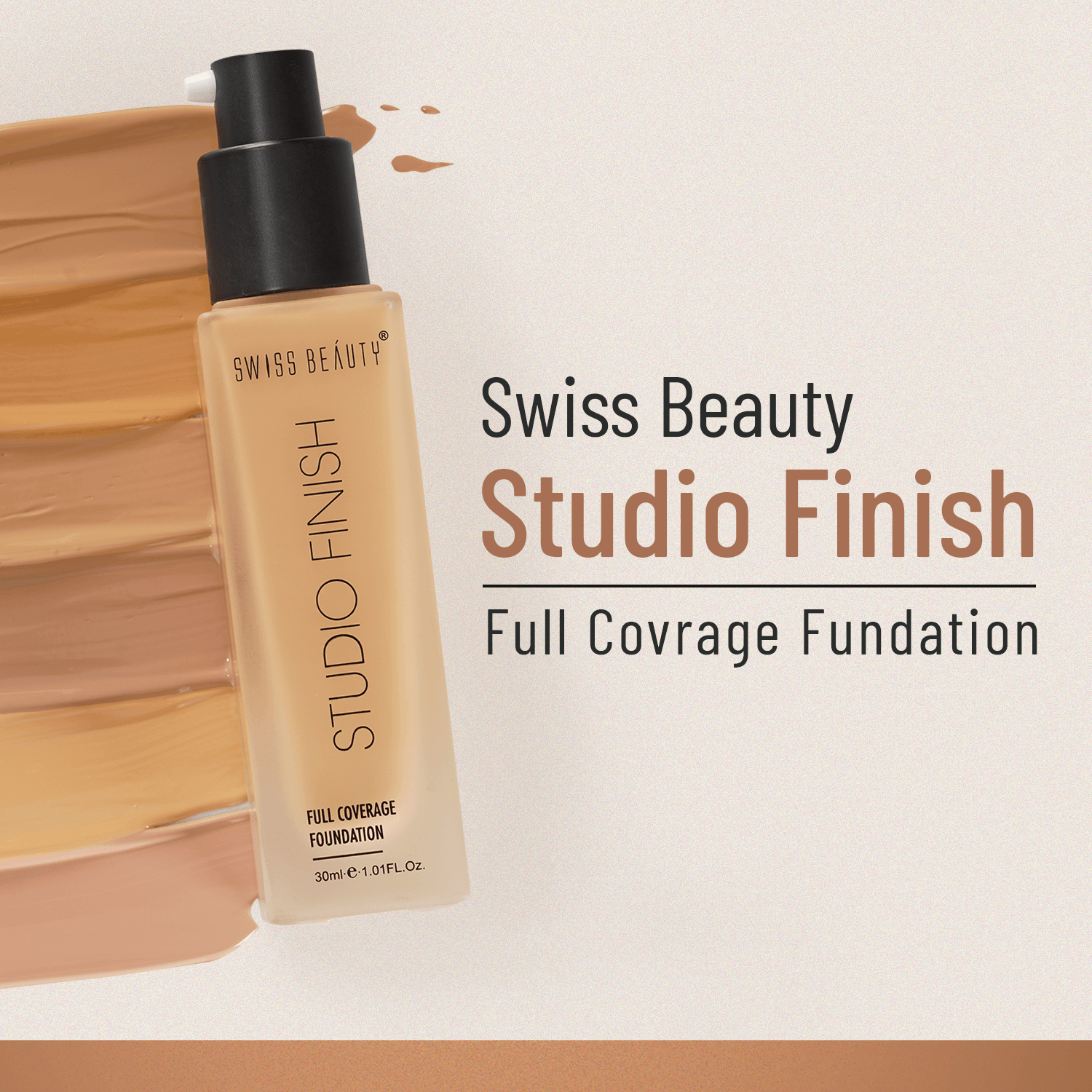 Swiss Beauty Studio Finish Foundation, Warm Nude — photo 4