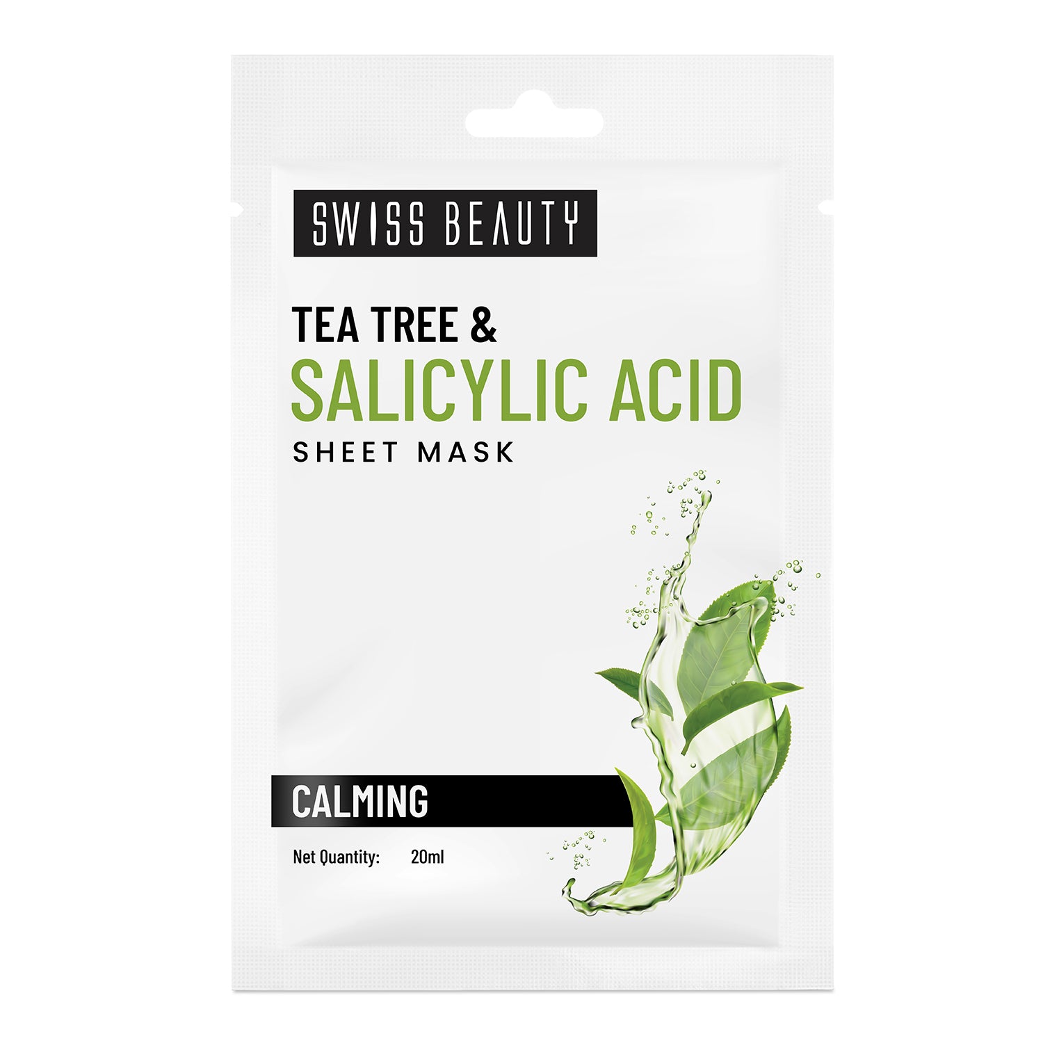 SWISS BEAUTY TEA TREE & SALICYLIC ACID SHEET MASK