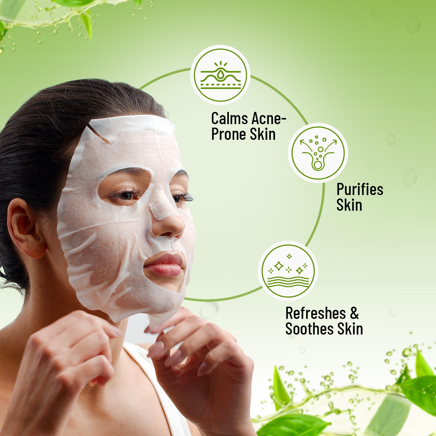 SWISS BEAUTY TEA TREE & SALICYLIC ACID SHEET MASK — photo 4