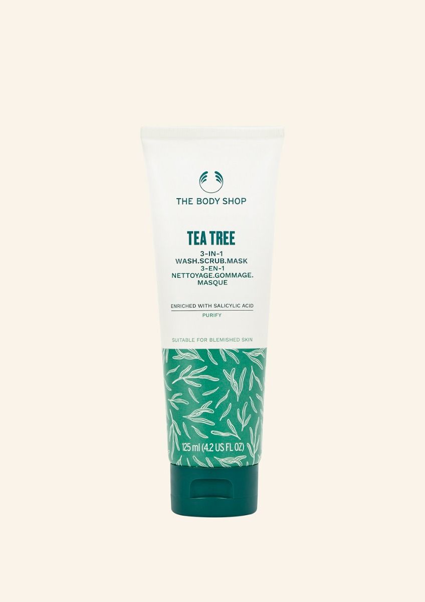 Tea Tree 3-in-1 Wash, Scrub & Mask, The Body Shop