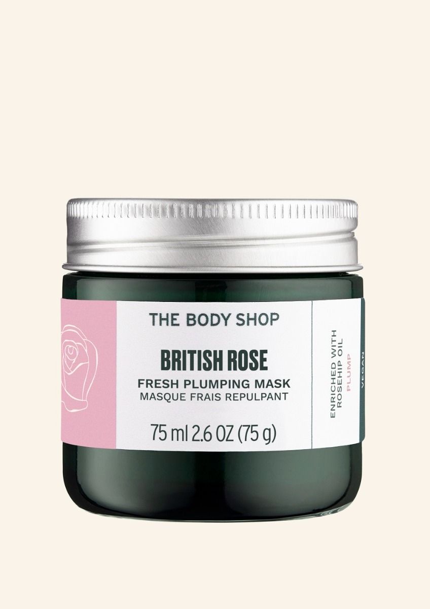 The Body Shop British Rose Fresh Plumping Mask-75ML
