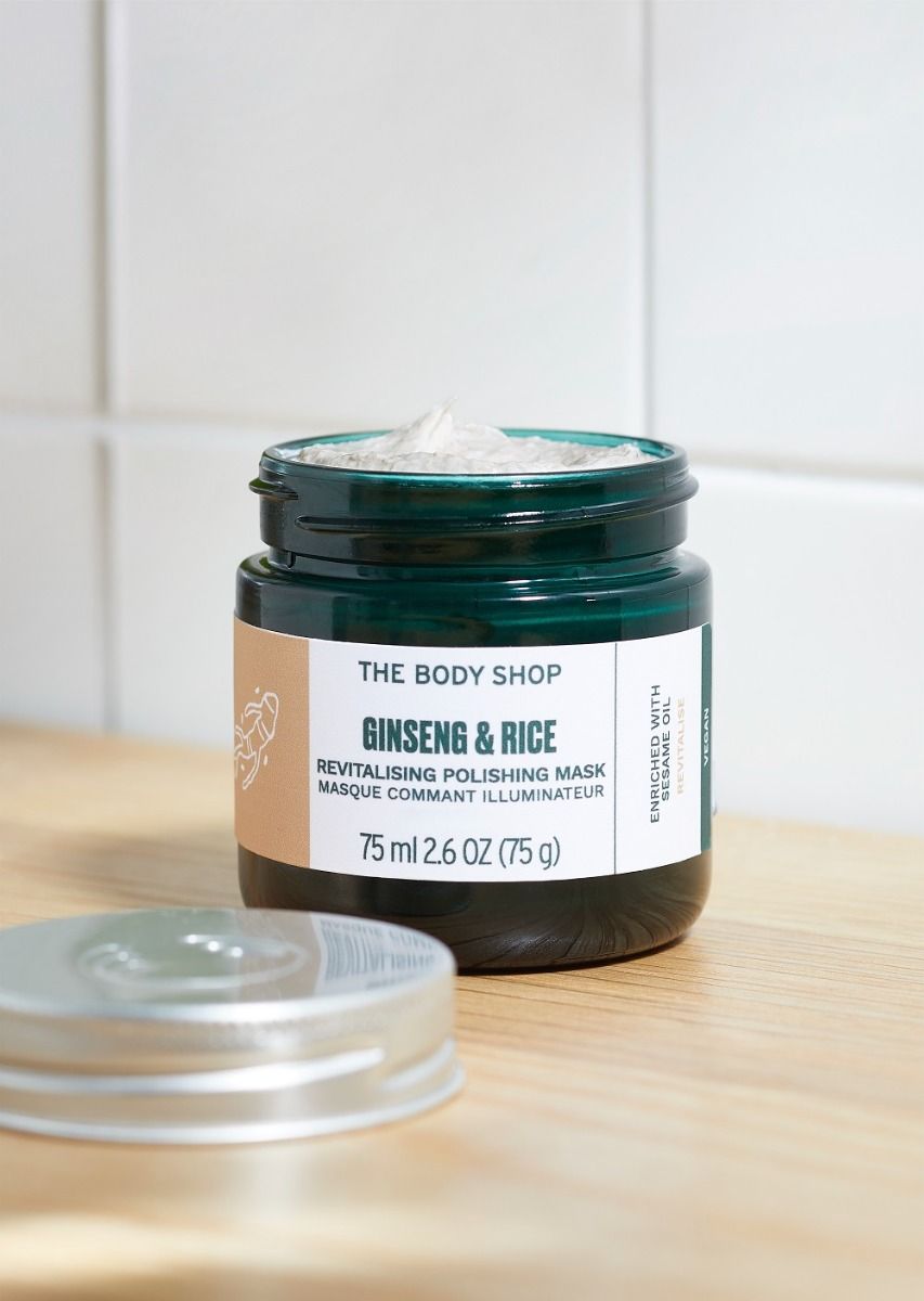 The Body Shop Ginseng & Rice Revitalising Polishing Mask-75ML — photo 2