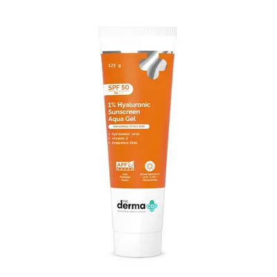 THE DERMA CO 1% HYALURONIC SUNSCREEN AQUA GEL SPF 50 PA++++ 125G