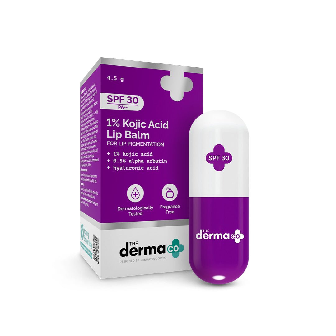 THE DERMA CO 1%KOJIC ACID LIP BALM 4.5GM