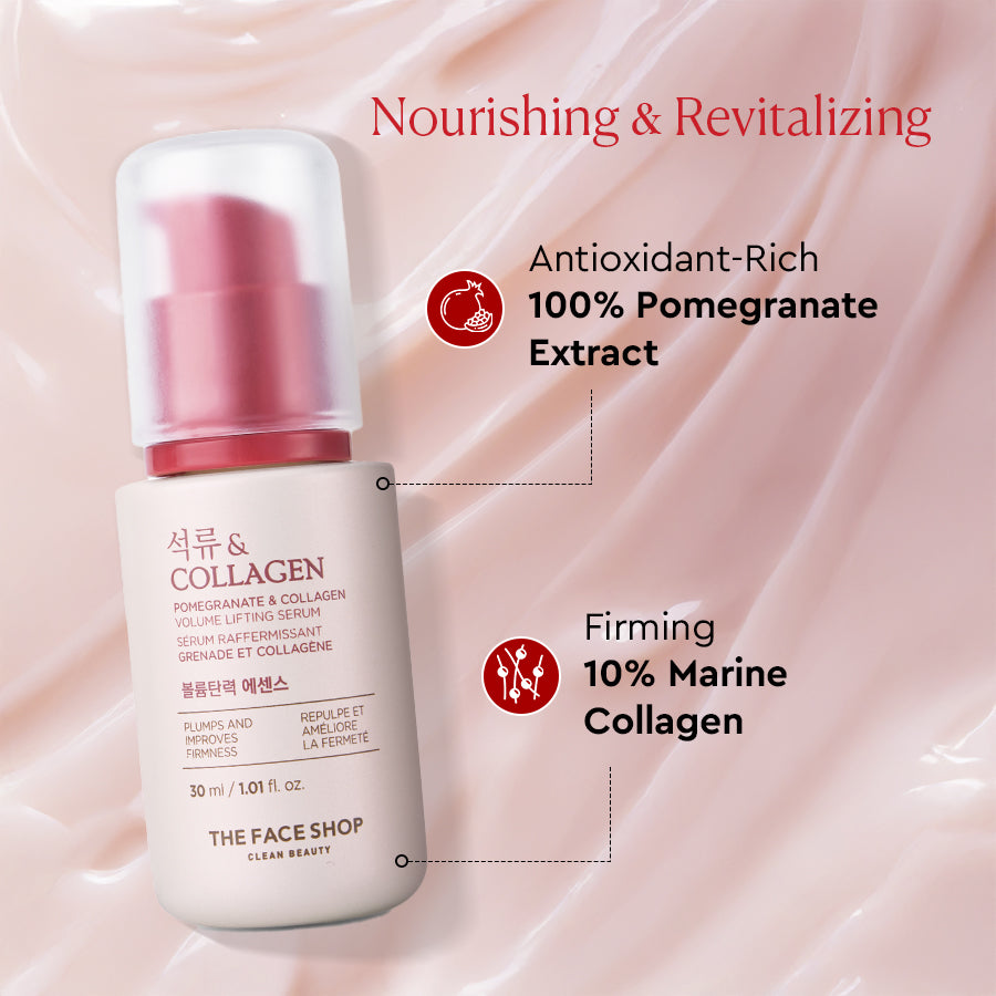 The Face Shop Collagen & Pomegranate Volume Lifting Serum 30ml — photo 2