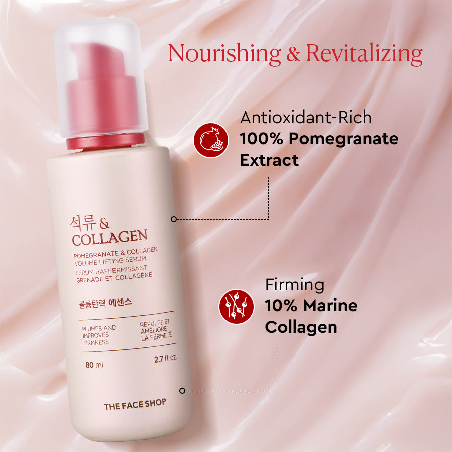 The Face Shop Collagen & Pomegranate Volume Lifting Serum 80ml — photo 2