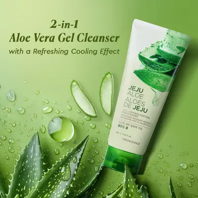 The Face Shop Jeju Aloe Fresh Soothing Cleansing Foam 150ml