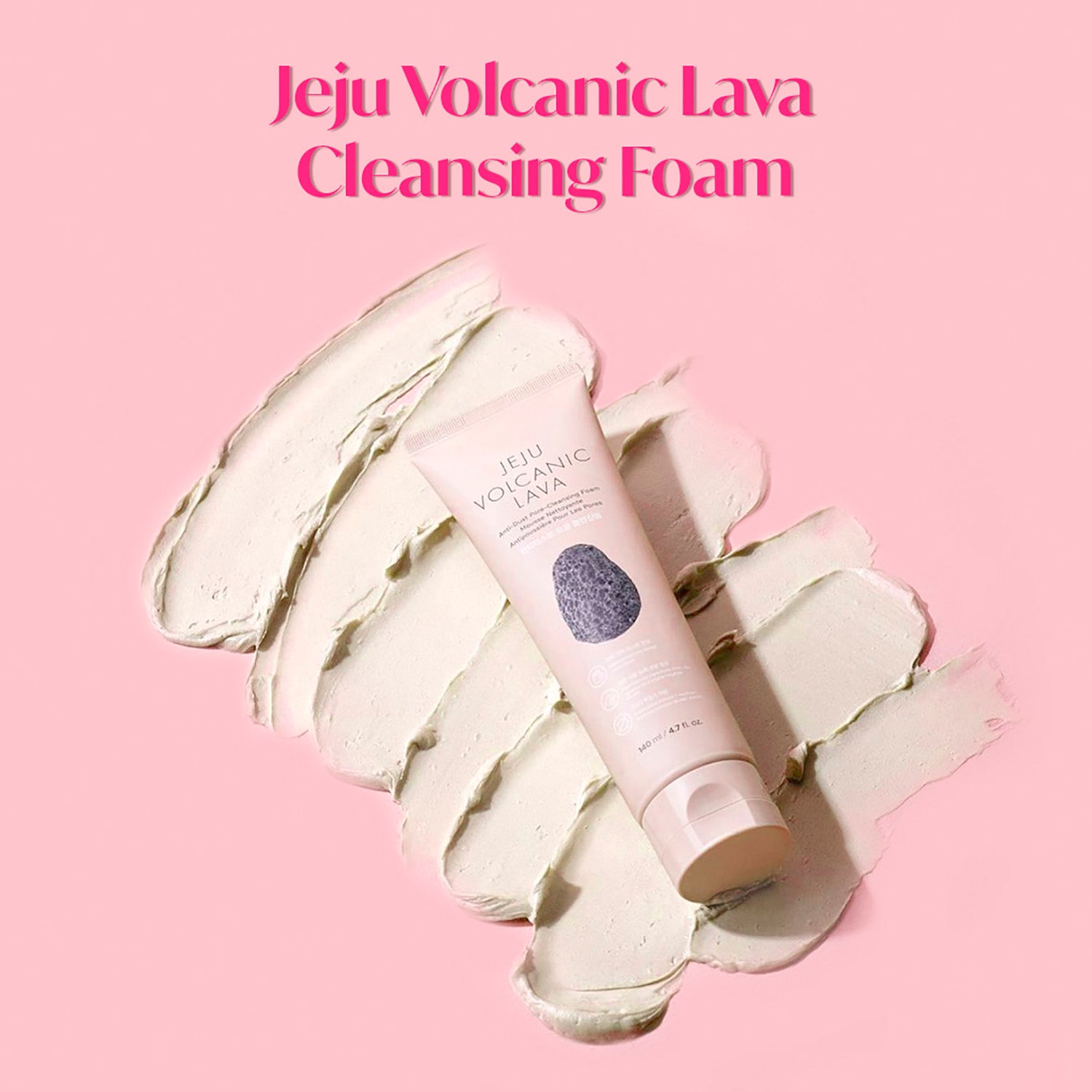 The Face Shop Jeju Volcanic Lava Cleansing Foam 140ml — photo 2