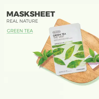The Face Shop Real Nature Green Tea Face Mask 20g
