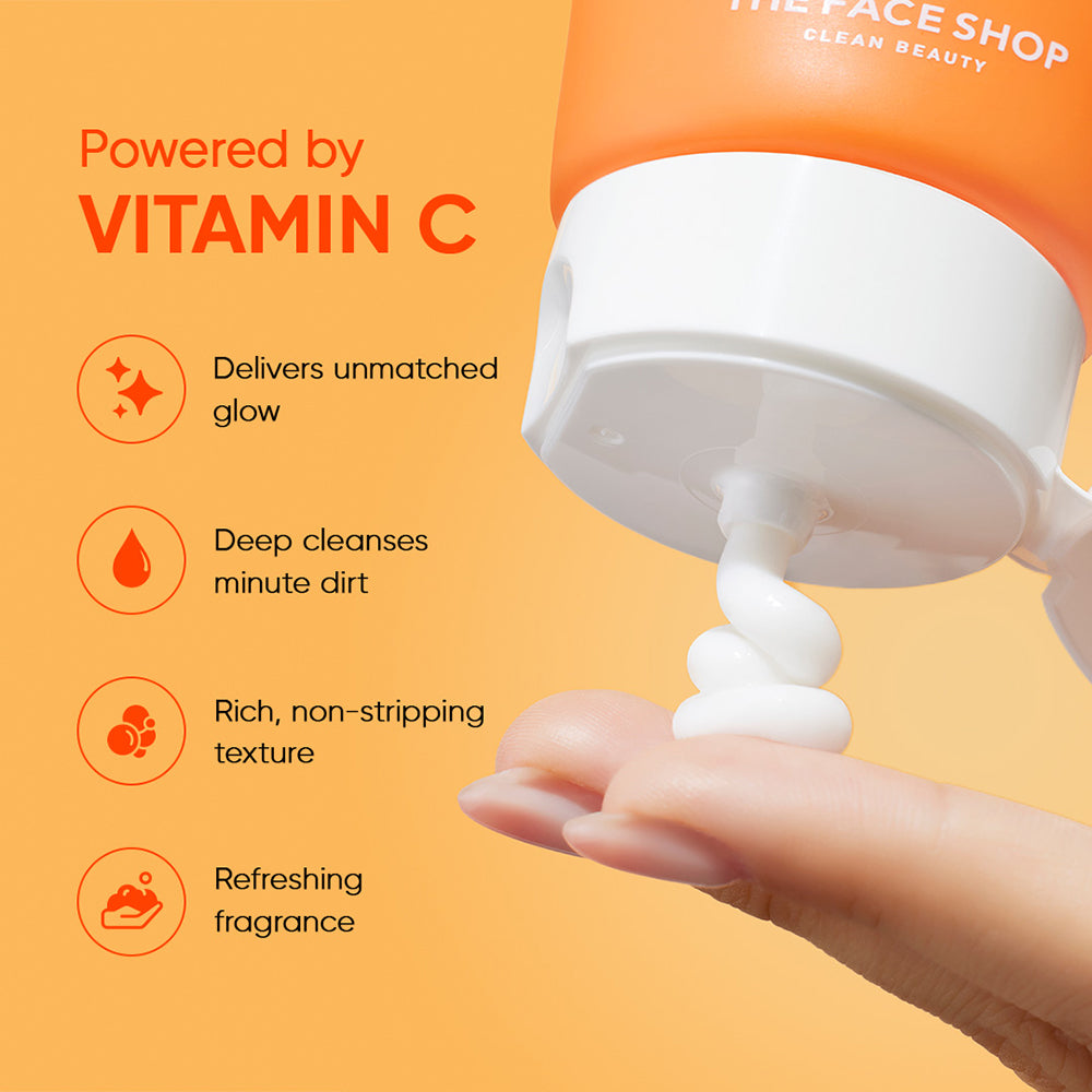The Face Shop Vitamin C Brightening Foaming Face Wash 150ml — photo 2