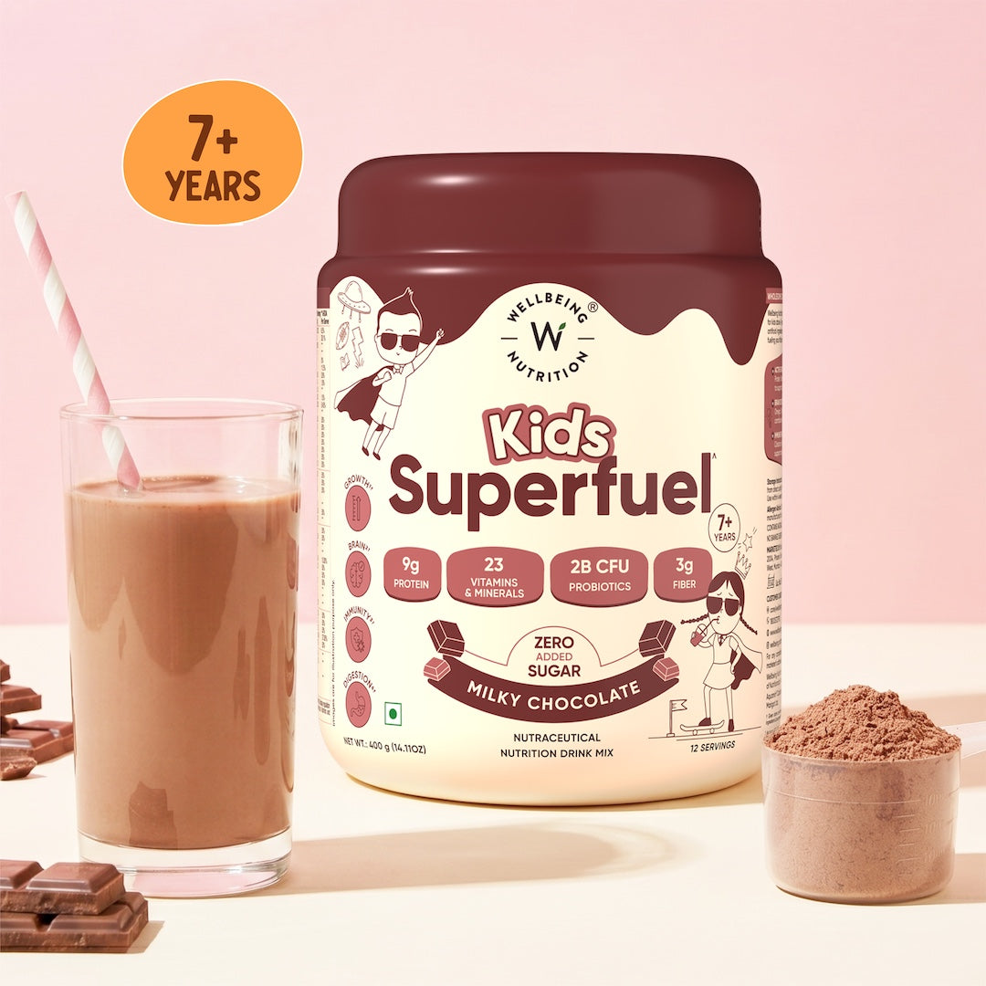 WELLBEING KIDS SUPERFUEL MILKY CHOCOLATE 40G