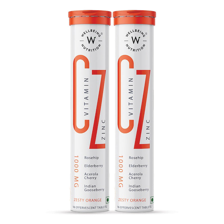 WELLBEING VITAMIN C + ZINC 16 EFFERVESCENT TABLET — VITC+ ZINC
