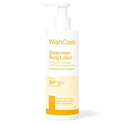 WISH CARE SUNSCREEN BODY LOTION SPF50 PA++ 200ML