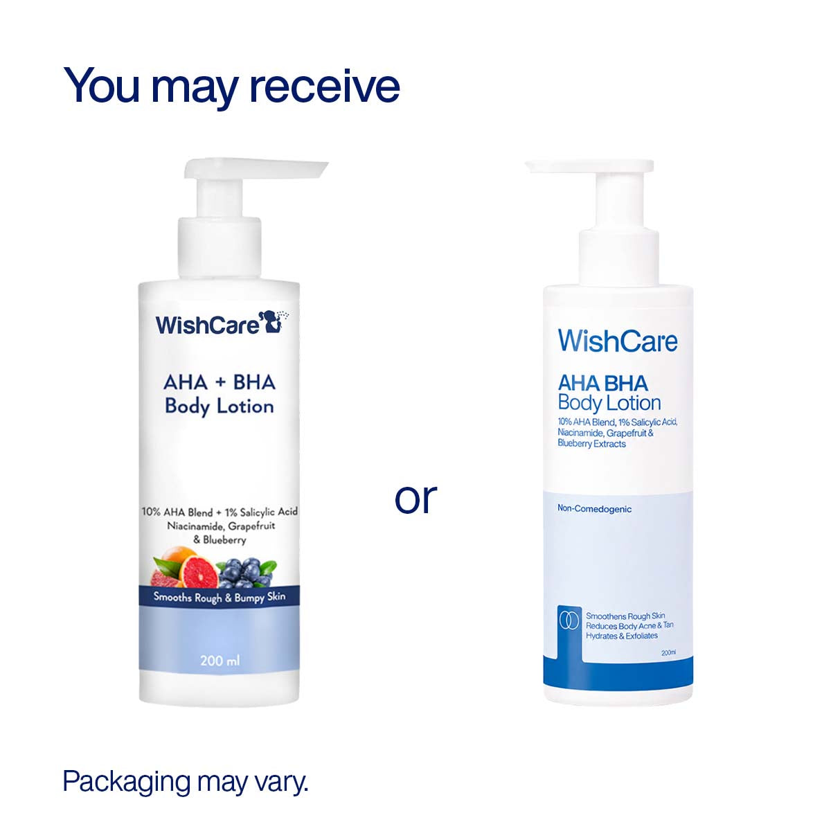 WISHCARE AHA+BHA BODY LOTION SMOOTHS ROUGH&BUMPY SKIN 200ML — photo 3