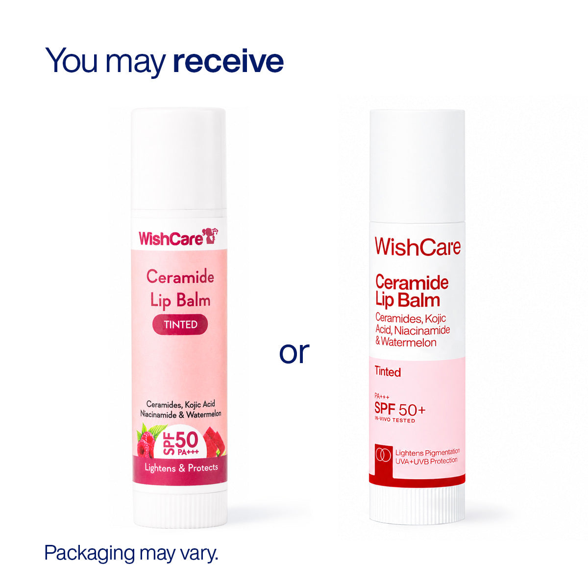 WISHCARE CERAMIDE LIP BALM TINTED SPF50 PA+++ 5GM — photo 2
