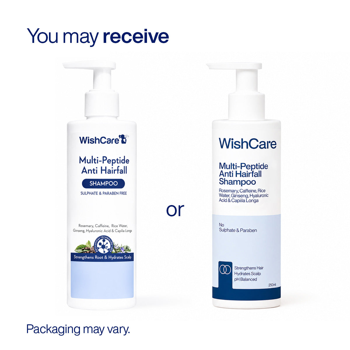 WISHCARE MULTI PEPTIDE ANTI HAIR FALL SHAMPOO 250ML — photo 2