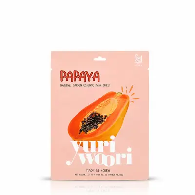 YURI WOORI PAPAYA NATURAL ESSENCE SHEET MASK 2.5ML