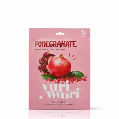YURI WOORI POMEGRANATE NATURAL GARDEN ESSENCE SHEET MASK 2.5ML