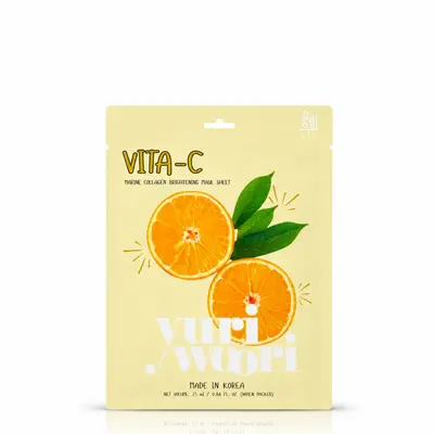YURI WOORI VITA -C MARINE COLLAGEN BRIGHT SHEET MASK 2.5ML